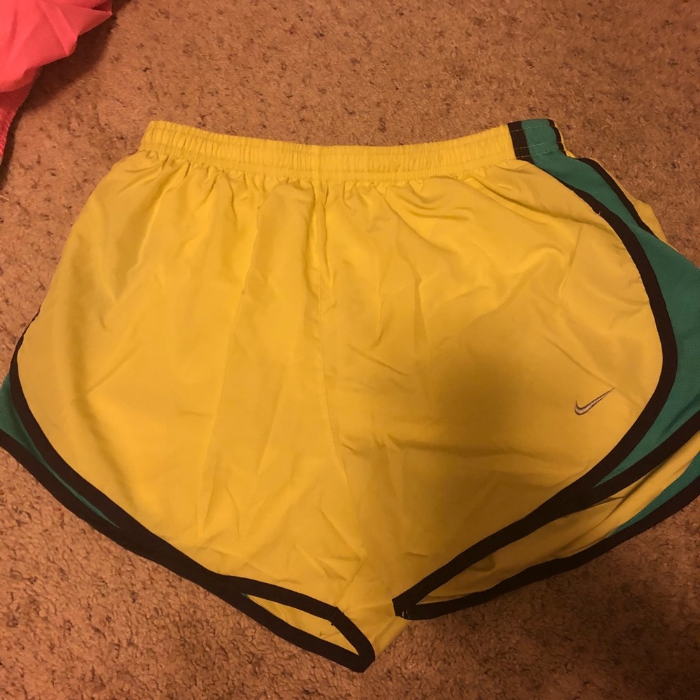 Nike dri-fit neon yellow shorts